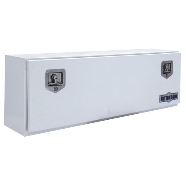Better Built TOP MOUNT, WHITE STEEL TRUCK TOOL BOX 60INLX12INWX16INH SINGLE DOOR 64210150 - main